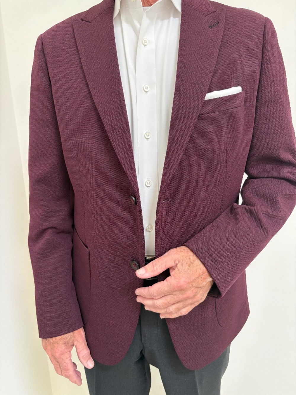 Lief Horsens Burgundy Blazer - 42R